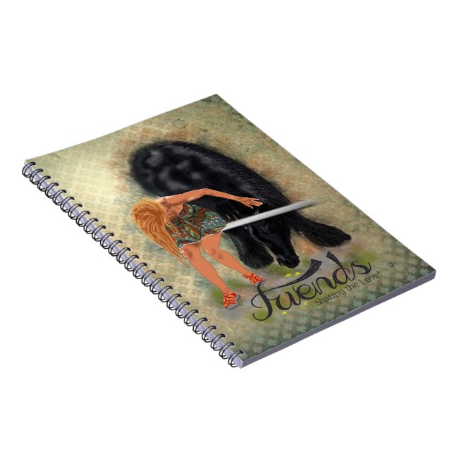 VÄNNER - bärbar dator Anteckningsbok Med Spiral (Högra Sidan)