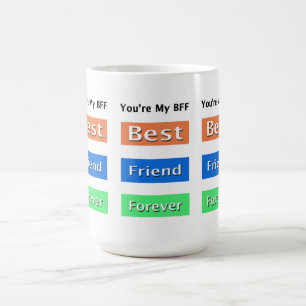Vänner, bästa vän för alltid kaffemugg
