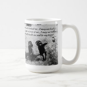 Vänner - Black Labradors - Cute Hund Vänskap Kaffemugg