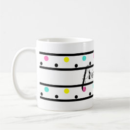 Vänner Black Polka dots Kaffemugg