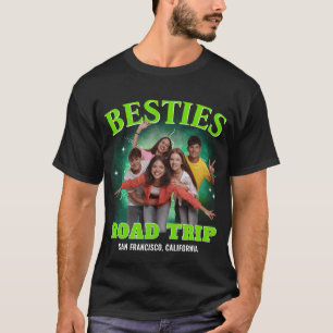 Vänner Bootleg Rap Bästa Vänner Road Trip Anpassad T Shirt