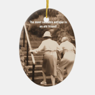 Vänner brukar avsluta julgransprydnad keramik