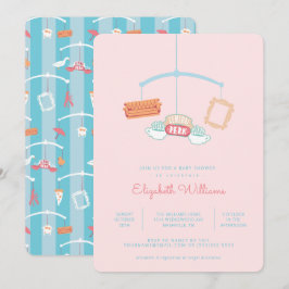 VÄNNER™ | Central Perk Mobile Baby Shower Inbjudningar