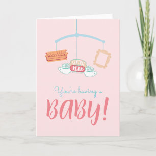 VÄNNER™   Central Perk Mobile Baby Shower Kort