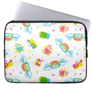 VÄNNER™ Centrala Perk Neon Mönster Laptop Fodral