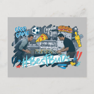 VÄNNER™ Chandler & Joey - Best Buds Inbjudan Vykort