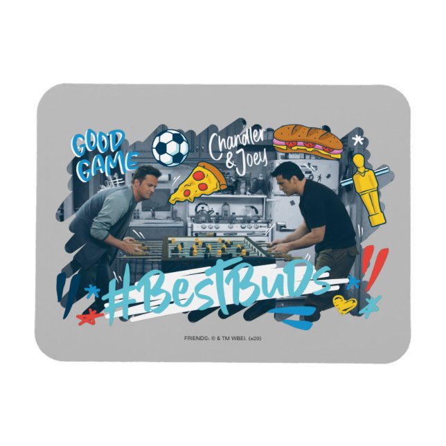 VÄNNER™ | Chandler & Joey - Best Buds Magnet (Horisontell)