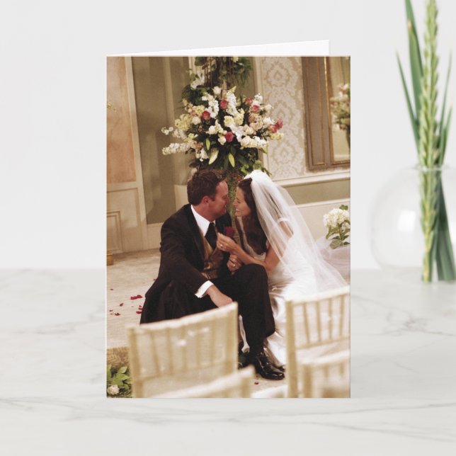VÄNNER™ | Chandler & Monica Married Kort (Framsida)