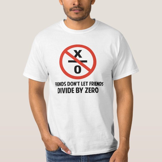 Vänner delar inte vid nolla t-shirt (Framsida)