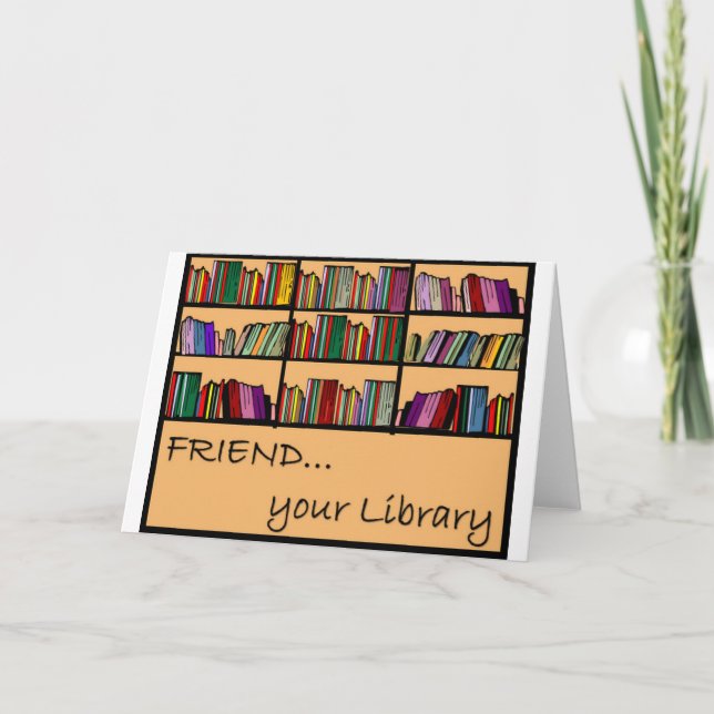 Vänner din bibliotek kort (Framsida)