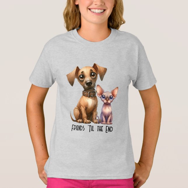 Vänner - djur T-Shirt (Framsida)