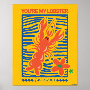 VÄNNER™ Du är min livfulla grafik Poster