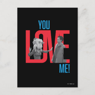 VÄNNER™ Du Kärlek Me Quote Vykort