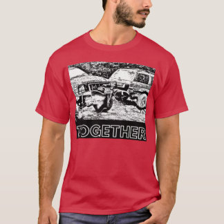 Vänner efter offroading-äventyr Off road-bilar g T Shirt
