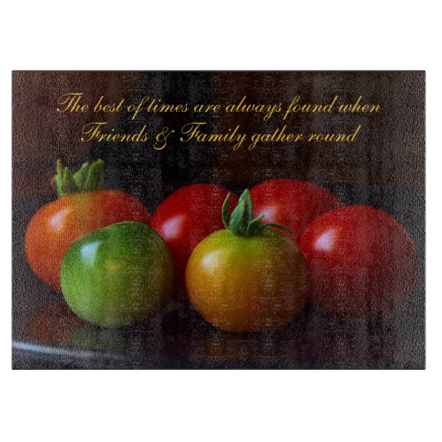 Vänner & familjcitationstecken med tomatskärbrädan (Framsidan)