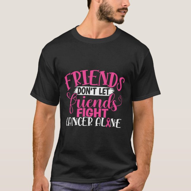Vänner får inte låta vänner slåss mot Ensamen, brö T Shirt (Framsida)