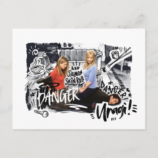 VÄNNER™ | Fara! Unagi! Inbjudan Vykort (Framsida)