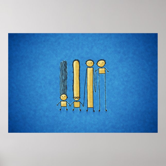 Vänner (Färg 2) Poster (Framsidan)