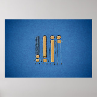 Vänner (Färg 2) Poster