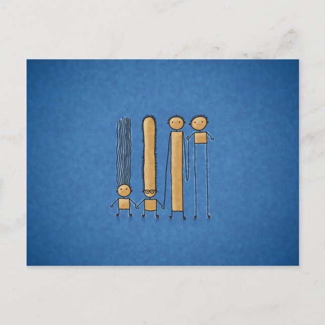 Vänner (Färg 2) Vykort (Framsida)