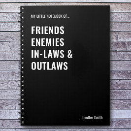 Vänner Fiender Svärföräldrar Fredlösa Roligt Anteckningsbok