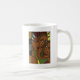 Vänner för afrikansk amerikankvinnasyster kaffemugg