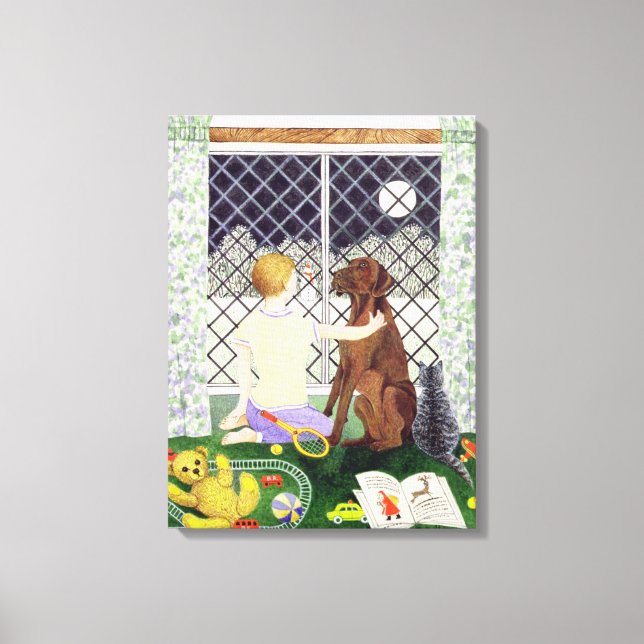 Vänner för alltid canvastryck (Framsida)