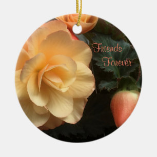 Vänner för alltid julgransprydnad keramik