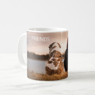 Vänner för alltid kaffemugg