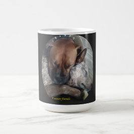Vänner för alltid kaffemugg