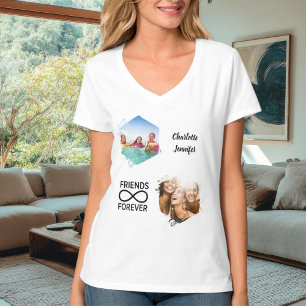 Vänner för alltid oändlighet foto namn t shirt