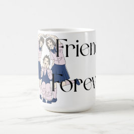 'Vänner för evigt' Anime-Style Klassisk Mugg