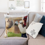 Vänner för evigt barn i hund kudde<br><div class="desc">Anpassa och lägg till ett eget foto av ditt familjeraster. Liggande storlek. Med textövertäckning: Bästa vänner för alltid. Vit text.</div>
