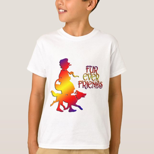 Vänner för evigt t shirt (Framsida)