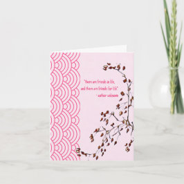 Vänner för japanska Inspired Blank Hälsning Kort