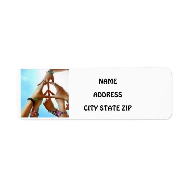 **VÄNNER FÖR LIFE** ADRESS-ETIKETT RETURADRESS ETIKETT (Framsidan)