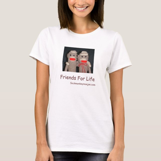 Vänner för liv tee shirt (Framsida)