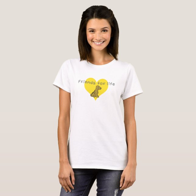 vänner för livet t-shirt (Hel framsida)