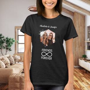 Vänner för oändligt oändligt fotosvart namn t shirt