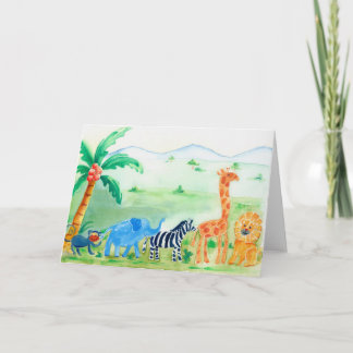 Vänner för Safarivilddjur Kort