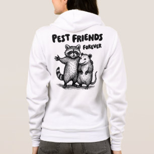 Vänner för svart utskrift, framsida och baksida t shirt