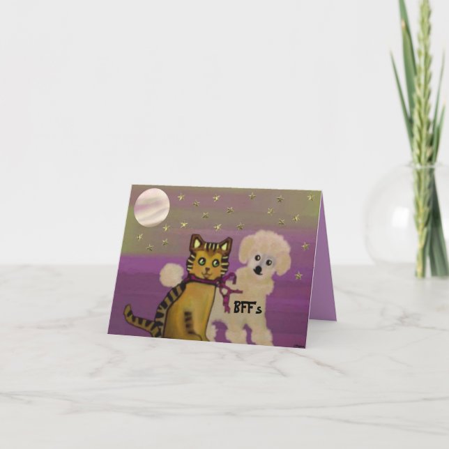 Vänner för Valentine Card Helgkort (Framsida)