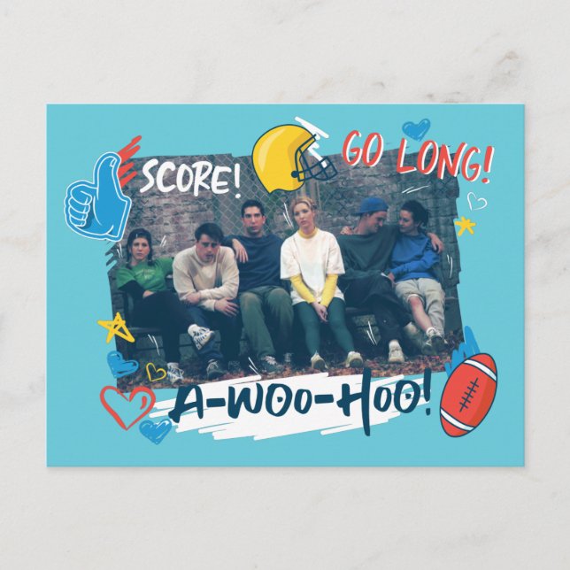 VÄNNER™ | Fotboll Inbjudan Vykort (Framsida)