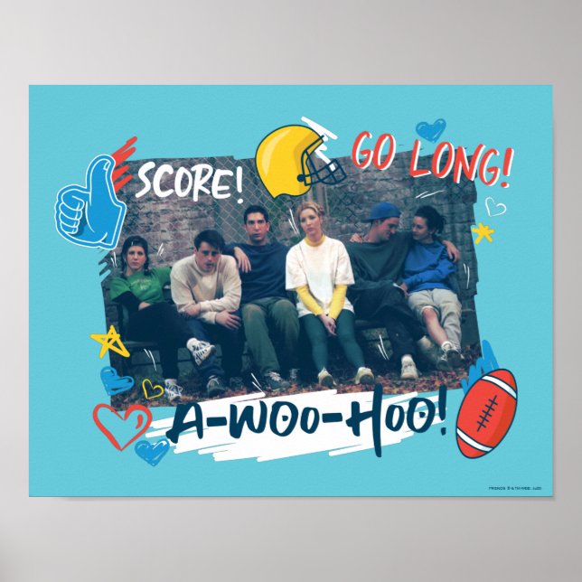 VÄNNER™ | Fotboll Poster (Framsidan)