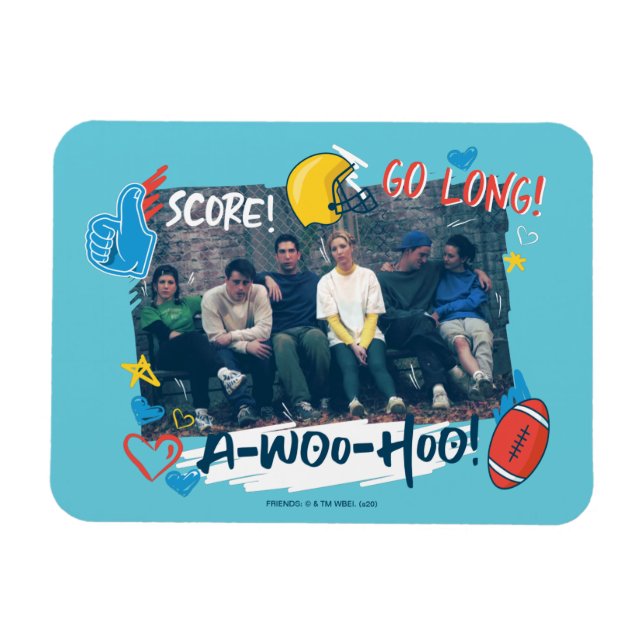 VÄNNER™| Fotbollsspel Magnet (Horisontell)