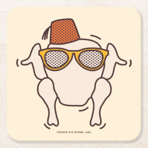 VÄNNER™   Friendsgiving Underlägg Papper Kvadrat