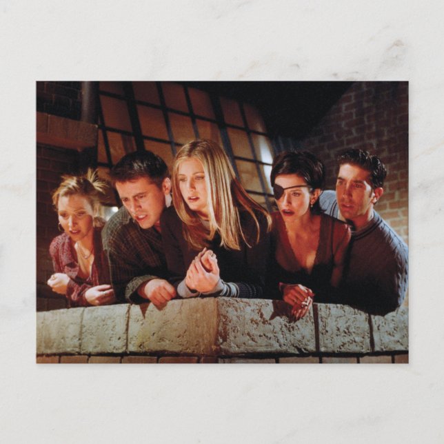 VÄNNER™ | Gang på Balkony Inbjudan Vykort (Framsida)