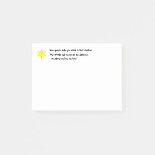 Vänner gör dig sken post-it block