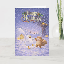 Vänner gör helgdagar  kort