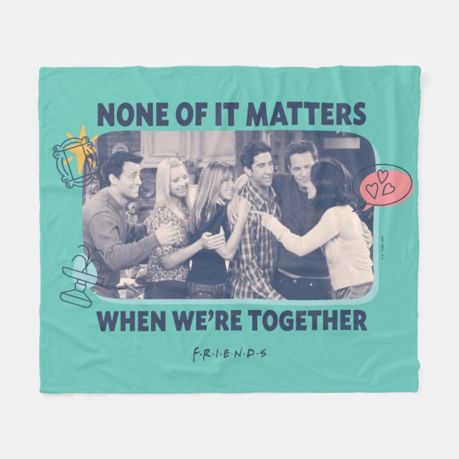 VÄNNER™ | Group Hug Fleecefilt (Framsidan (Horisontell))